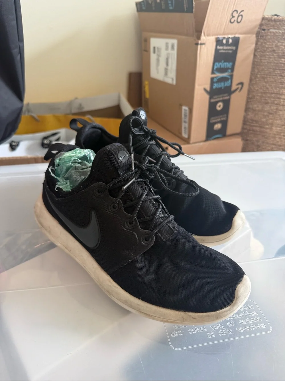 Nike Black and White Lightweight Running Sneakers